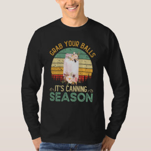 Funny Retro Vintag schnappen Sie sich die Bälle, e T-Shirt