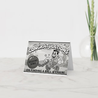 Funny Retro Wedding Card Dankeskarte