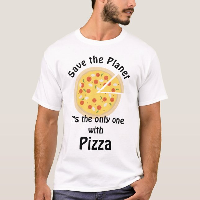 Funny rettet den Planeten-Zitat T-Shirt (Vorderseite)