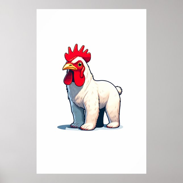 Funny Rettete The Pollo Bear Wall Art Poster (Vorne)