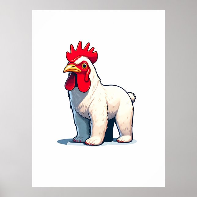 Funny Rettete The Pollo Bear Wall Art Poster (Vorne)