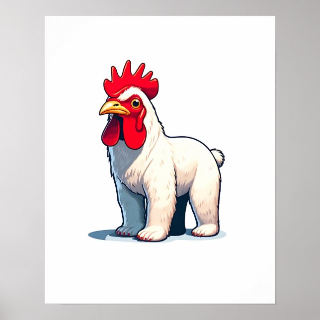 Funny Rettete The Pollo Bear Wall Art Poster (Vorne)
