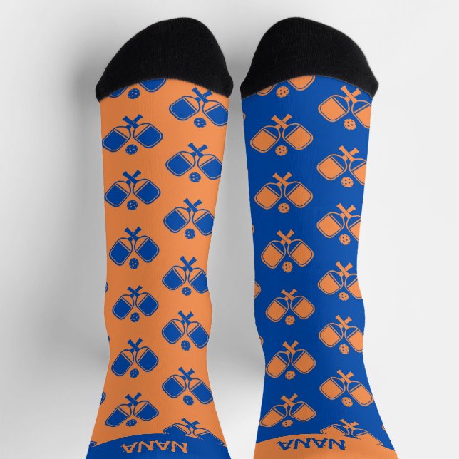 Funny Reversed Pickleball Crew Socks Socken (Oben)