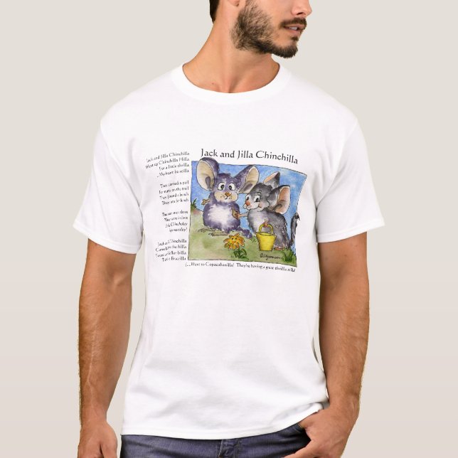 Funny Rhymes Liebe Chinchilla T Shirt (Vorderseite)