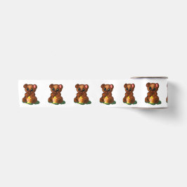 Funny Ribbon Baby Bear mit Honey Satinband