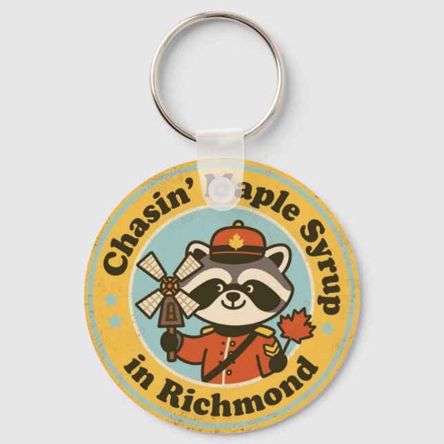Funny Richmond Gift for Maple Lovers Schlüsselanhänger (Vorderseite)