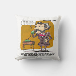 Funny Rick London Pillow / Alexander Bell Comic Kissen