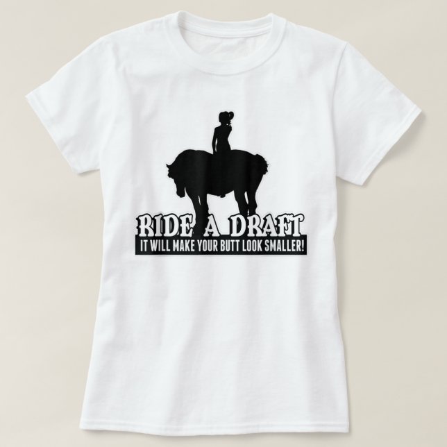 Funny Ride - Ein Pferd-T - Shirt für Damen und Her (Design vorne)