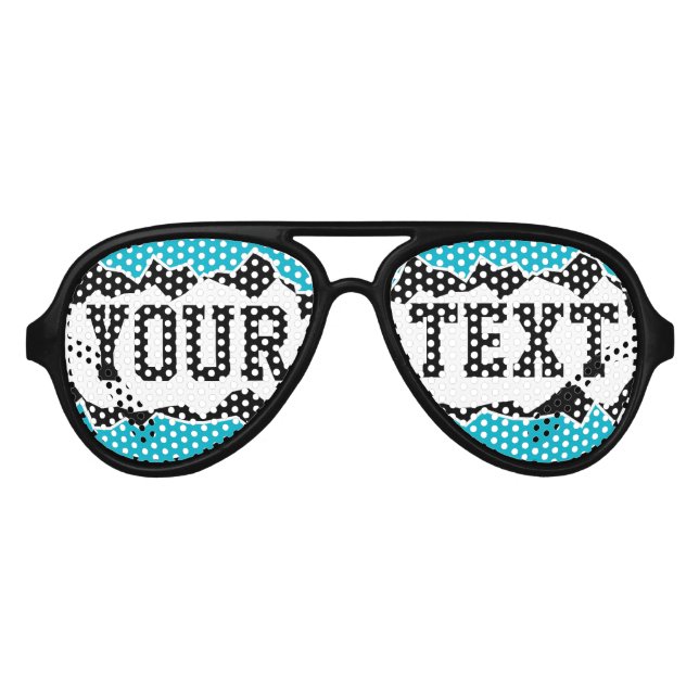 Funny rimphole benutzerdefinierte Text-Party-Schat Sonnenbrille (Vorderseite)