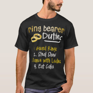 FUNNY RING BEARER DUTIES Niedlich Wedding Gift T-Shirt