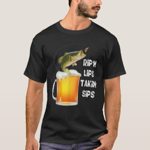 Funny Rip n Lips Angeln T-Shirt