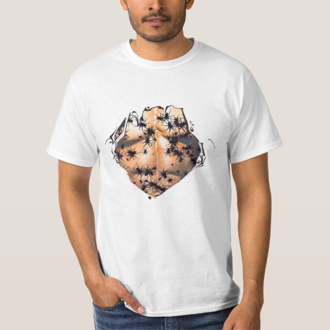 Funny Ripped Shirt Spider Nightmare Creepy Crawlie (Vorderseite)