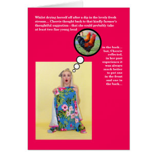 Funny Risqué Spaß Joke Valentine's Day Card