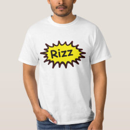 Funny "Rizz" Weißer T - Shirt Spaß Meme T-Shirt