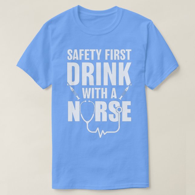 Funny RN Wertschätzung Geschenk Sicherheit Erster  T-Shirt (Design vorne)