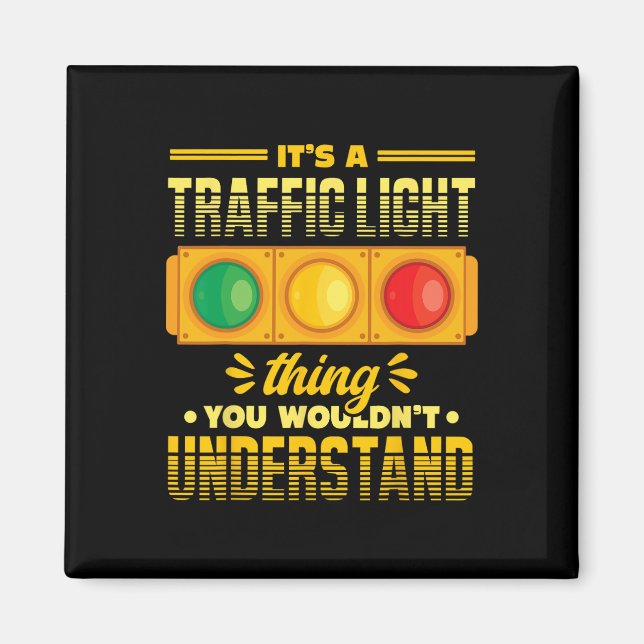 Funny Road Traffic Light Lover Magnet (Vorne)