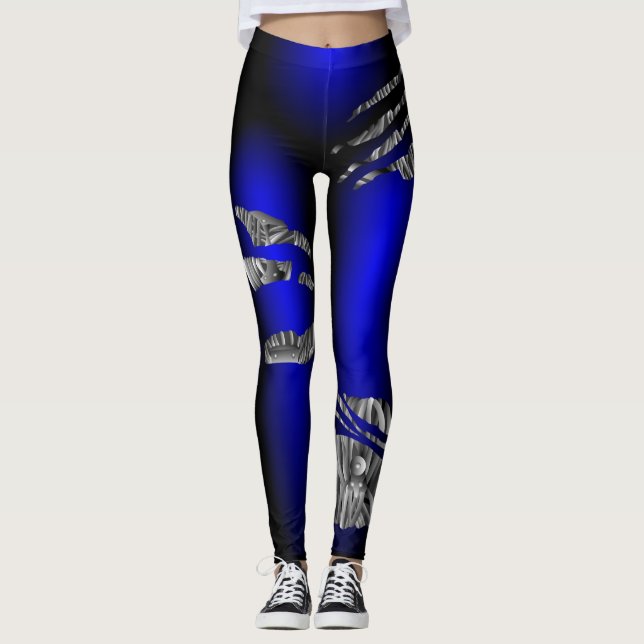 Funny Robot Girl Leggings Halloween Costume Pants (Vorderseite)