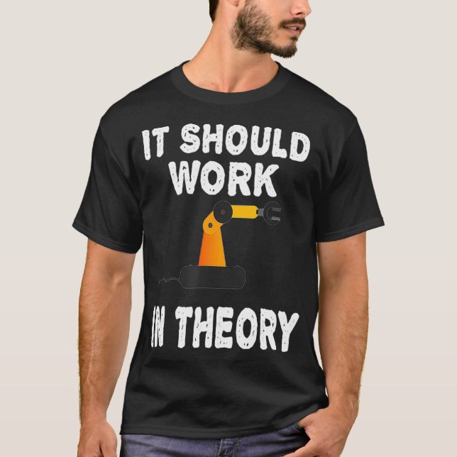 Funny Robot Robotic Engineering Bots Student AI G T-Shirt (Vorderseite)