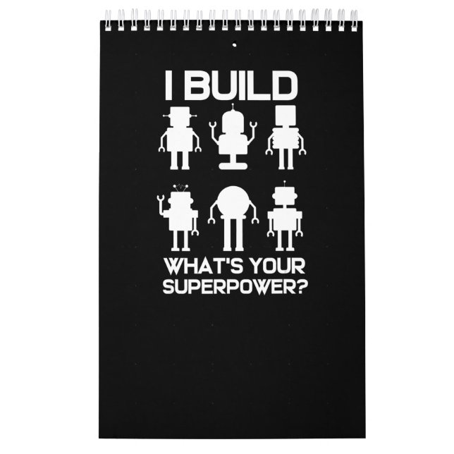 Funny Robotics Engineer Build Roboter Lover Gesche Kalender (Titelbild)