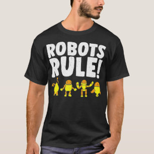 Funny Robots reguliert Roboter Moderne Wissenschaf T-Shirt