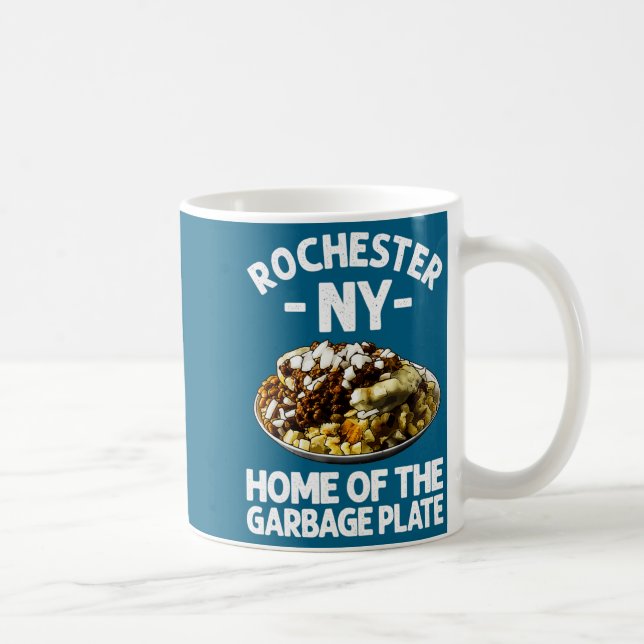 Funny Rochester Ny Garbage Plate Gift Cool New Yor Kaffeetasse (Rechts)