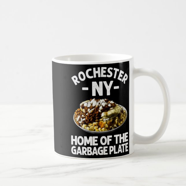 Funny Rochester Ny Garbage Plate Gift Cool New Yor Kaffeetasse (Rechts)