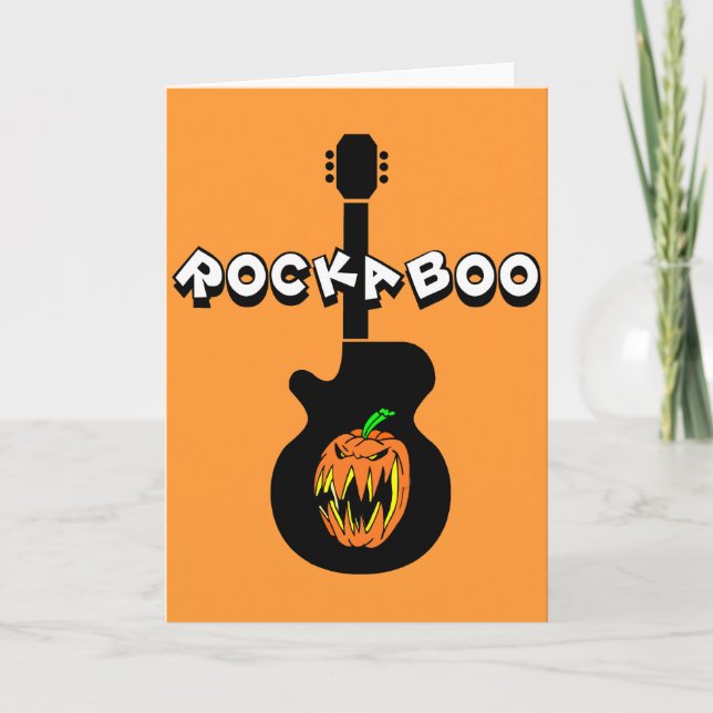 Funny Rock halloween Karte (Vorderseite)