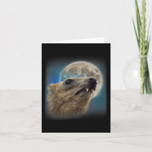 Funny Rock Hyrax mit Meme Karte