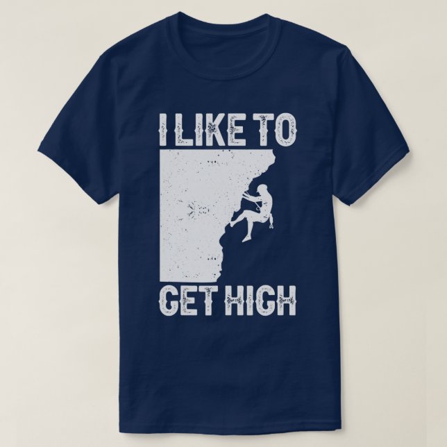 Funny Rock Klettern für Männer Frauen Berg Indoor T-Shirt (Design vorne)