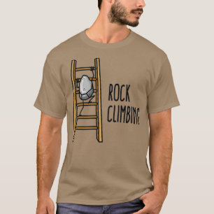 Funny Rock Kletterpuff Klettersteig Felsen T-Shirt