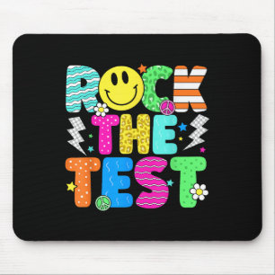 Funny Rock The Test Day Teacher Student Mo Mousepad