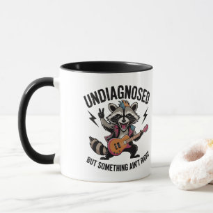 Funny Rocking Racoon Tasse