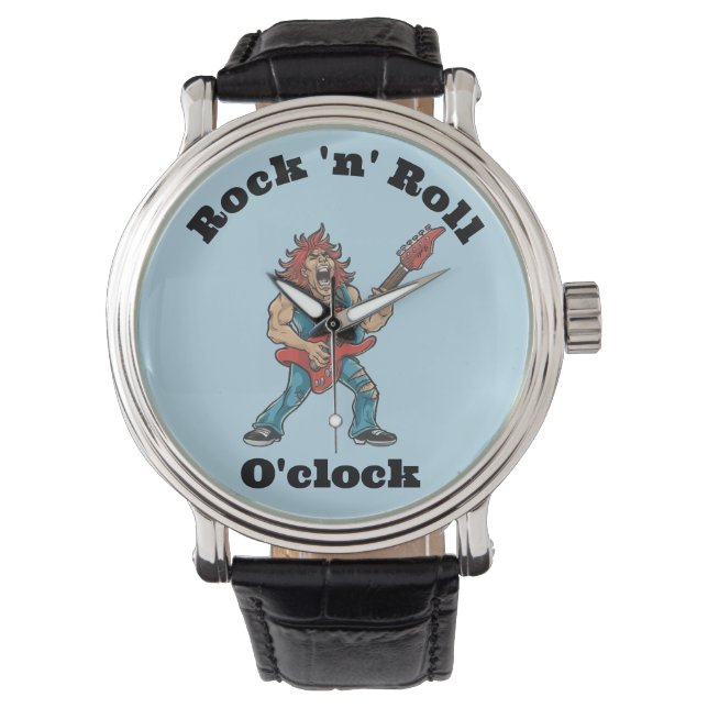 Funny Rockstar Armbanduhr (Vorderseite)