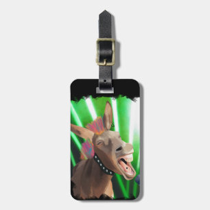 Funny Rockstar Donkey Gepäckanhänger