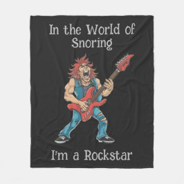 Funny Rockstar Fleecedecke