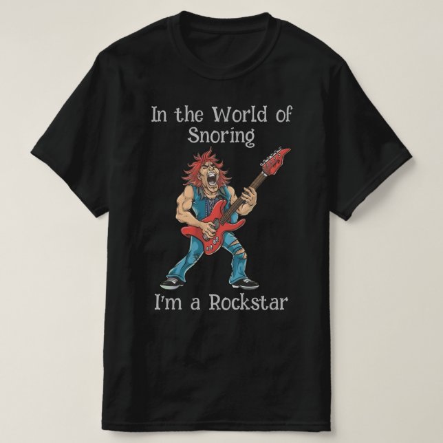 Funny Rockstar T-Shirt (Design vorne)