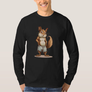 Funny Rodent in Shorts für Eichhörnchen und Summer T-Shirt