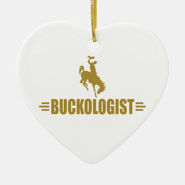 Funny Rodeo Bug Bronco Keramik Ornament (Vorne)