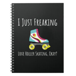 Funny Roller Skating Gifts Skater Skates Humor Notizblock