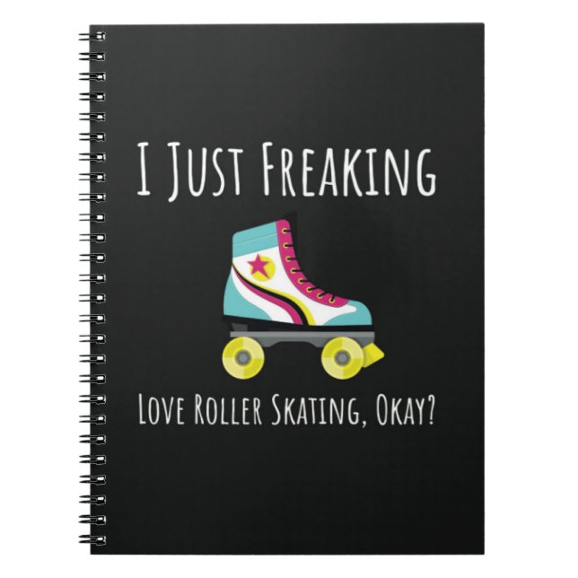 Funny Roller Skating Gifts Skater Skates Humor Notizblock (Vorderseite)