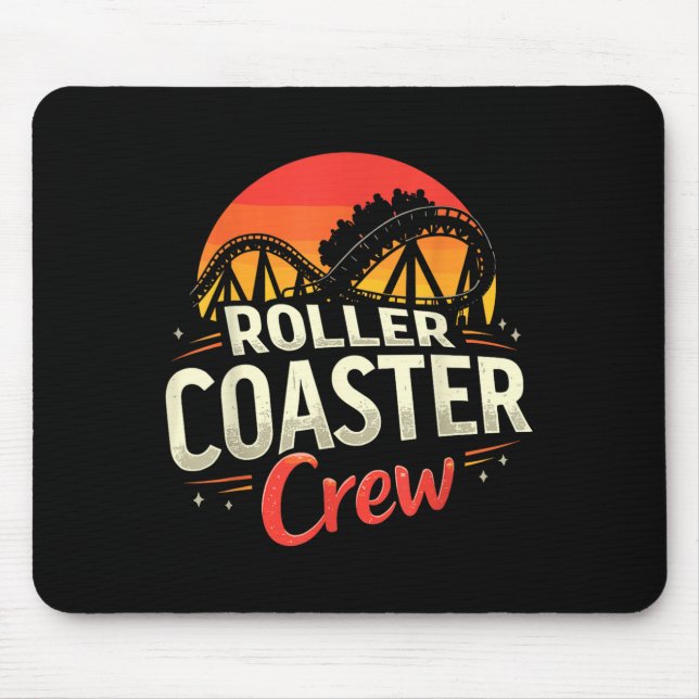 Funny Roller Untersetzer Crew Vergnügungspark Roll Mousepad (Vorne)