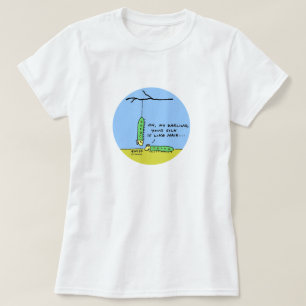 Funny Romantic Cartoon Raupen in der Liebe T-Shirt