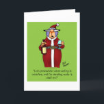 Funny Romantic Christmas Humor Greeting Card Feiertagskarte<br><div class="desc">Frohe Weihnachten! Wunderbar lustige und leicht sarkastische Karikaturenfiguren in unglaublich witzig Situationen, die jedem ein Lächeln ins Gesicht bringen. Grosser Spaß für die wunderbar lustigen, leicht sarkastischen Charaktere, die Sie kennen! Genießen Sie das Lachen mit dieser unglaublich witzig Weihnachts-Spaß-Grußkarte des Karikaturisten Bill Abbott; lachen Sie mit Ihren besten Wünschen und...</div>