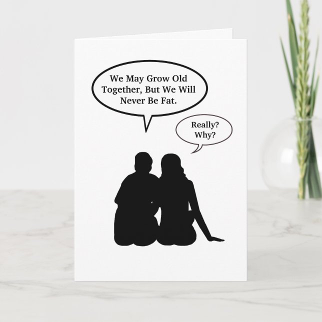 Funny Romantic Cooking Card für Paare Karte (Vorderseite)