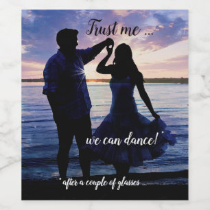 Funny Romantic Dance Weinlabel Weinetikett