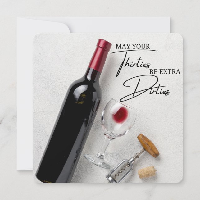 FUNNY ROMANTIC GREETING CARD FÜR DEN 30. GEBURTSTA (Vorderseite)