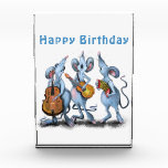 Funny Romantic Mouse Band - Happy Birthday Fotoblock<br><div class="desc">Funny Romantic Mouse Band - Cartoon Animal Zeichnend Mouses Liebe Musik - Wählen / Fügen Sie Ihre einzigartige Text / Farbe - Make Your Cecift - Neu vergrössern und verschieben oder entfernen und hinzufügen / Text mit Anpassungs-Tool ! - Zeichn und Design von MIGNED. Sie können meine Designs auch auf...</div>