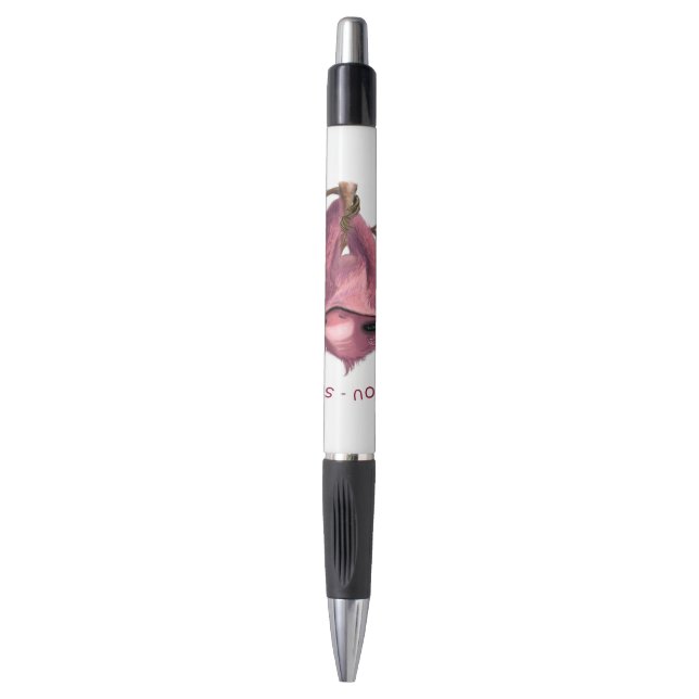 Funny Romantic Sloth Smile Pen Kugelschreiber (Vorderseite Vertikal)