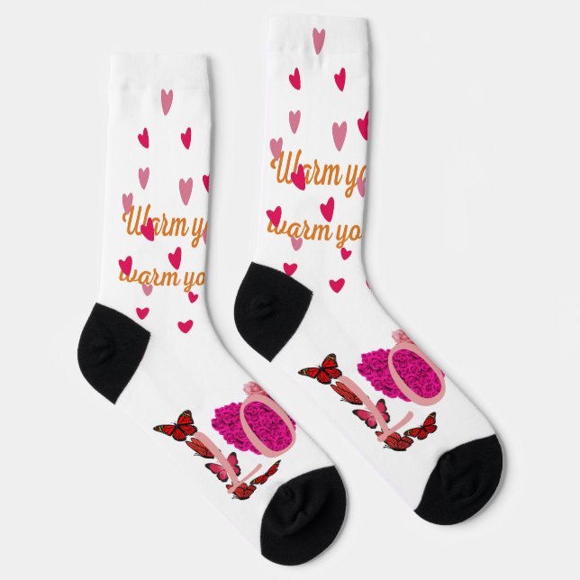 Funny Romantic Socks - "Du weißt, dass ich deine b Socken (Rechts)