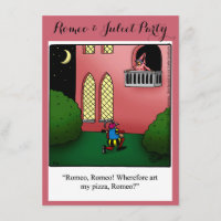 Funny Romeo & Juliet Party Einladungen
